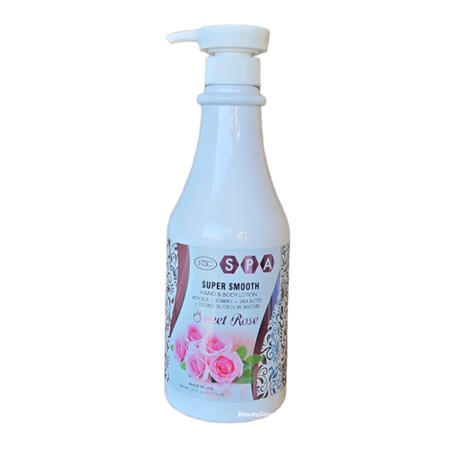 Tsc Organic Lotion Hand & Body Cream  Sweet Rose 25 oz