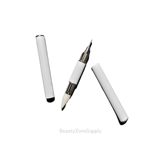 Two way rhinestones White picking Nail art dotting tool DP03W