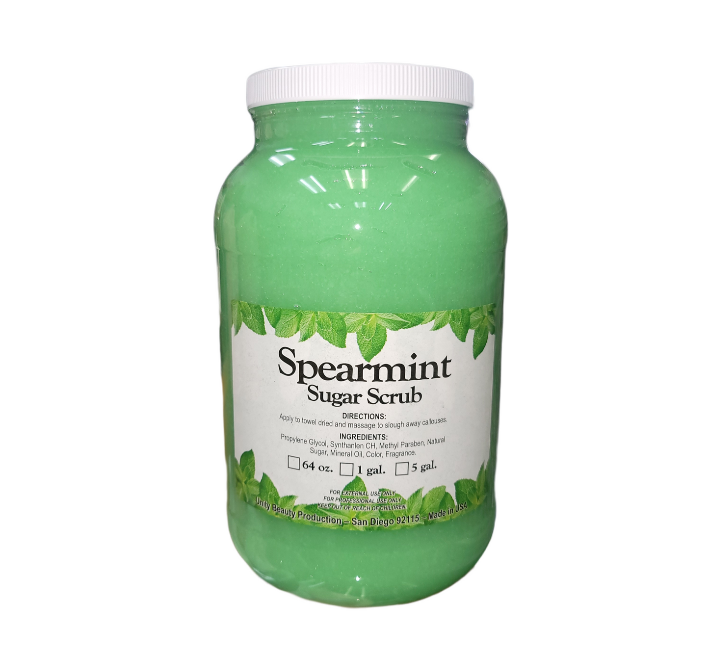 Unity Sugar Scrub Spearmint Gallon