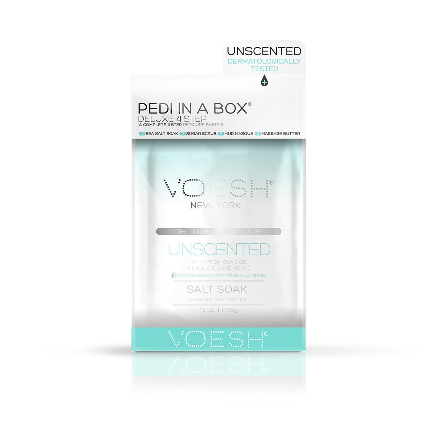 Voesh Pedi in A Box 4 Step Unscented Box 50 set-Beauty Zone Nail Supply