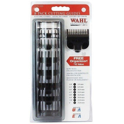 Wahl Hair Clipper 8 Pack Cutting Guides & Tray 3170-500