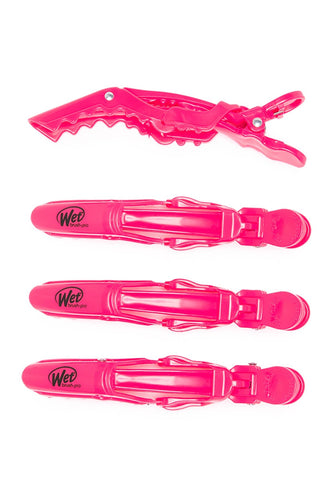 Wet Brush Pro DOUBLE HINGE STYLING CLIPS - Punchy Pink