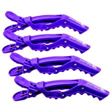 Wet Brush Pro DOUBLE HINGE STYLING CLIPS - Viva Violet