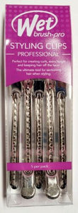 Wet Brush Pro PRECISION STYLING CLIPS - Silver