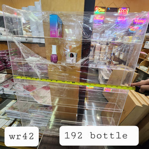 WR042 Wall Rack 192 Bottle Acrylic
