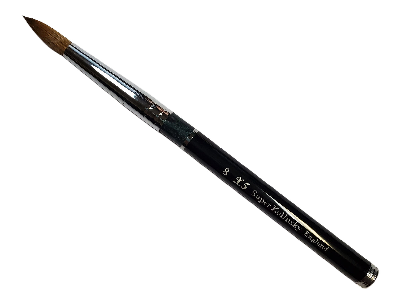 x5 Super Kolinsky Acrylic Nail Brush size 08-Beauty Zone Nail Supply